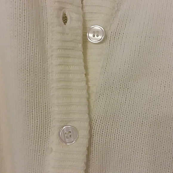 Cream Button Cardigan - Picture 2 of 5